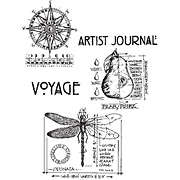 Classics 1 - Pear Dragonfly Voyage Cling Stamp Set