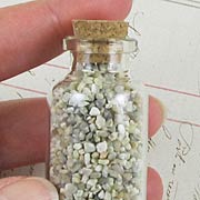 Course Sand in Glass Bottles