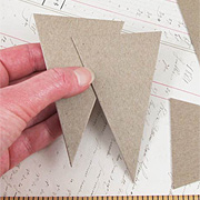 Mini Chipboard Pennants