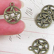 Bronze Pentagram Charms*