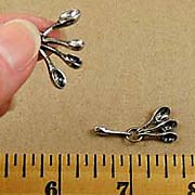 Pewter Measuring Spoons (4 on ring)