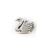 Pewter Swan Charm