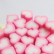 Polymer Clay Cane - Pink Hearts