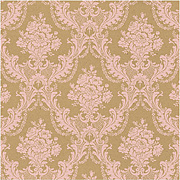 Kraft with Pink Damask Scrapbook Paper