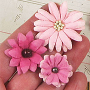 Mulberry Mini Flower Mix - Teastained Pink