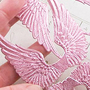 Sheet of Pink Dresden Wings