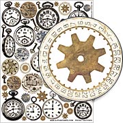Pocket Watches Collage Sheet