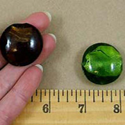 Large Puffy Glass Beads