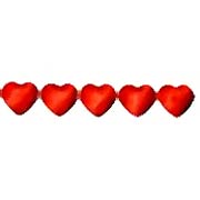 Red Satin Puffy Hearts