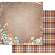 Rusty Autumn Pumpkin Patch Scrapbook Paper