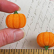 Flocked Mini Pumpkins