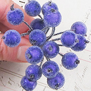 Small Frosted Berries - Purple