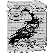 The Raven Background Cling Stamp