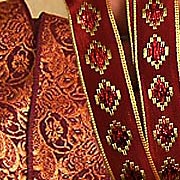 Red/Gold Taffeta Ribbons
