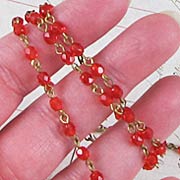 Rosary Chain - Ruby Red