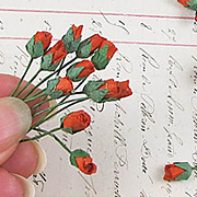 Mini Rose Buds - Red