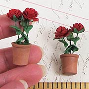 Miniature Potted Red Roses