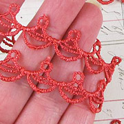 Royal Christmas Red Drop Scallop Trim