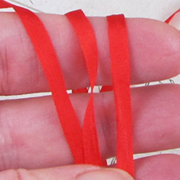 1/8 Inch Silk Ribbons - Red