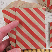 Striped Kraft Envelopes - Red