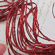 Curly Ting Ting Branches - Red Glitter