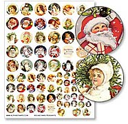 Round Pendants Sheet - Christmas