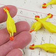 Miniature Rubber Chickens