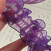 Sheer Pull Flowers Ribbon