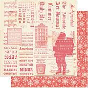 City Sidewalks Santas Workshop Scrapbook Paper