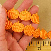 Stitched Satin Pumpkins Ribbon