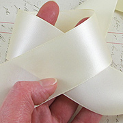 Ivory 1-1/2 Inch Satin Ribbon