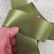 Moss Green 1-1/2 Inch Satin Ribbon