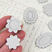 Mini Chipboard Scalloped Frames & Medallions