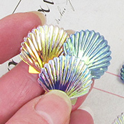22mm Scallop Shell Sequin Mix