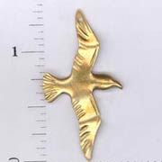 Brass Seagull Charm