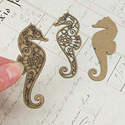 Mini Steampunk Seahorse - Set of 2