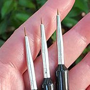 Set of Tiny Paintbrushes