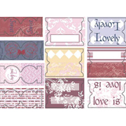 Shakespeare Printed Cloth Tabs