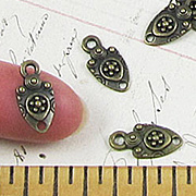 Tiny Bronze Shield Connectors*