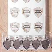 Tim Holtz Shield Charms