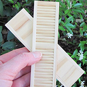 1:12 Wooden Louvered Shutters