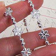 Silver Mini Snowflake Garland