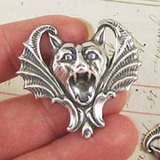 Gargoyle Pendant - Silver Oxide*