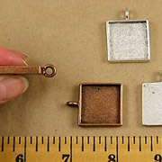 Single-Loop Square Pendants