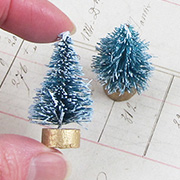 Frosted Mini Green Sisal Trees