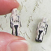 Ceramic Skeleton Bead - Small