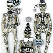 Party Skeletons Stickers*