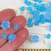 Sky Blue Floral Bead Mix