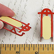 Miniature Red Sled