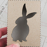 Mini Shadowbox Lid - Small Bunny